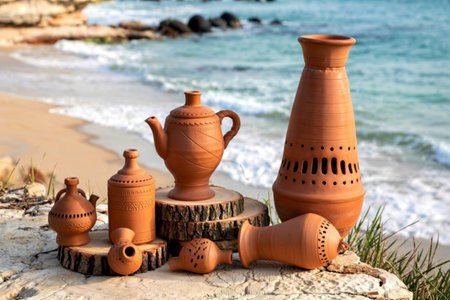 The high angle clay itemの写真素材