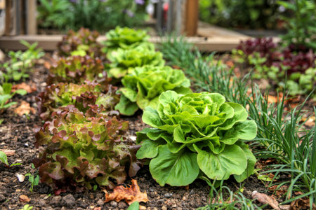 Oak Leaf lettuce in garden
