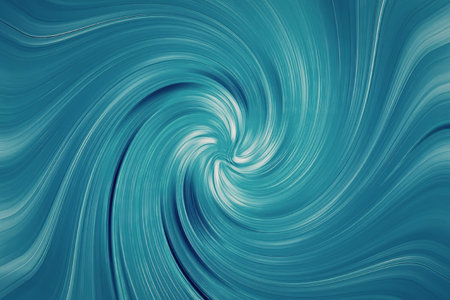 a blue swirl of colors with a white center