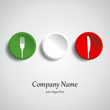 Food restaurant logotype vector illustrationのイラスト素材