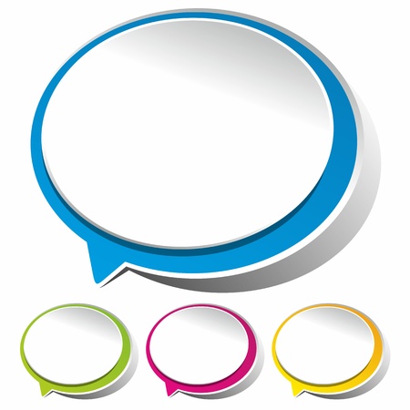 Speech bubbles vector illustrationのイラスト素材