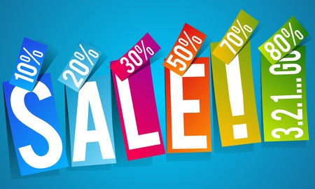 Rainbow sale vector illustrationのイラスト素材