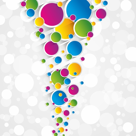 Creative colorful circles background vector illustrationのイラスト素材
