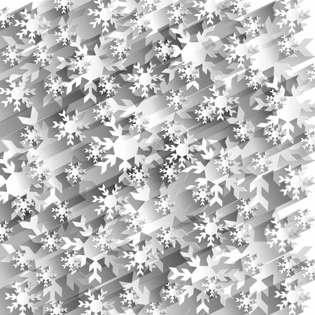Creative Abstract Snowflakes Background vector illustrationのイラスト素材
