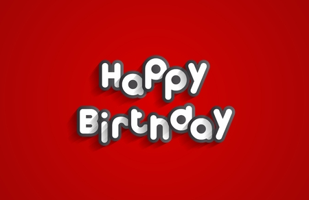 Creative Happy Birthday Greeting Card Vector Illustrationのイラスト素材