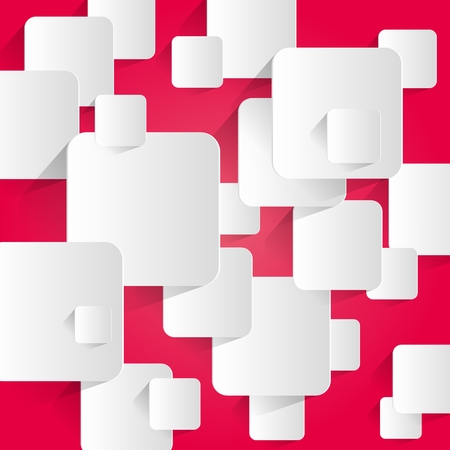 Creative Abstract Squares White Background vector illustrationのイラスト素材