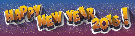 Happy new year celebration greeting card design