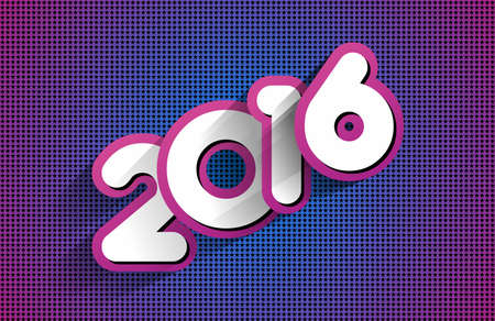 Happy new year 2016 celebration greeting card designのイラスト素材