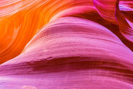 Antelope Canyon in the Navajo Reservation near Page, Arizona, USAの写真素材