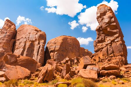 Monument Valley on the border between Arizona and Utah, USA