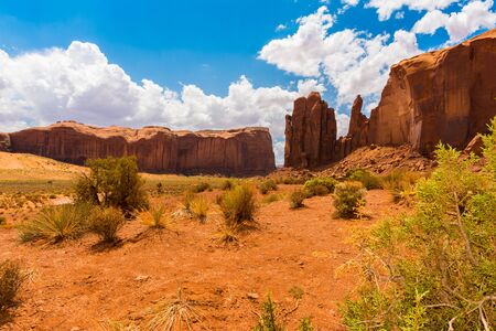 Monument Valley on the border between Arizona and Utah, USA