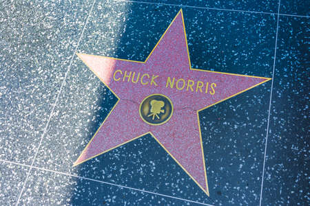 Los Angeles, California, USA - July 22th, 2019: Walk of Fame