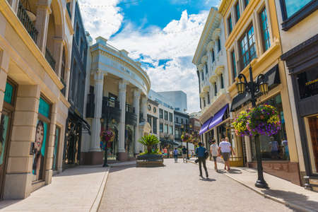 Los Angeles, California, USA - July 22th, 2019 : Rodeo Driveのeditorial素材