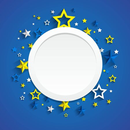 Creative stars frame background vector illustrationのイラスト素材