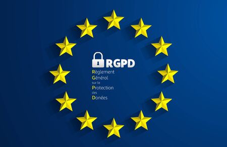 RGPD - French: Reglement general sur la protection des donnees means: GDPR - General Data Protection...