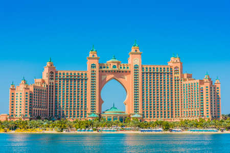 Dubai, United Arab Emirates, January 25th, 2020: Atlantis hotel at Palm Jumeirahのeditorial素材