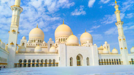Abu Dhabi, United Arab Emirates, January 23th, 2020: Sheikh Zayed grand mosque