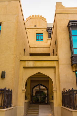 Dubai, United Arab Emirates, January 20th, 2020: Dubai Souk Al Bahar near Burj Khalifa towerのeditorial素材