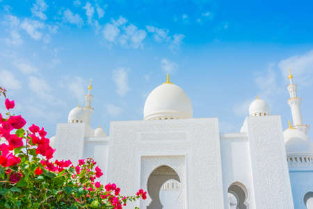 Abu Dhabi, United Arab Emirates, January 23th, 2020: Sheikh Zayed grand mosqueのeditorial素材