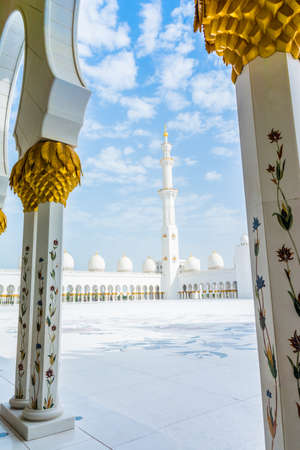 Abu Dhabi, United Arab Emirates, January 23th, 2020: Sheikh Zayed grand mosque