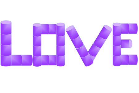 Love cylindersの写真素材