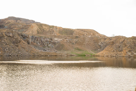 Lake in rock