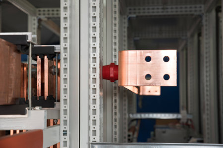High power electrical board with copper bars