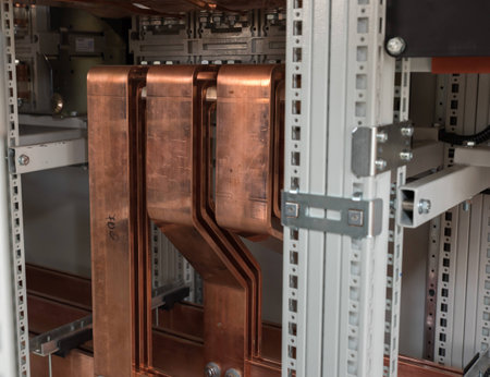 High power electrical board with copper bars