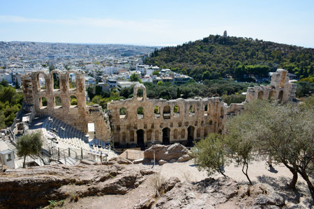 Acropolis of Athensの写真素材