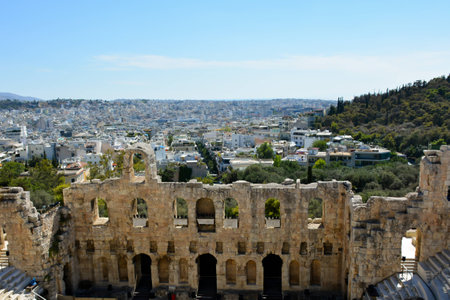 Acropolis of Athensの写真素材