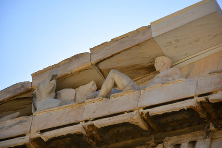 Acropolis of Athensの写真素材