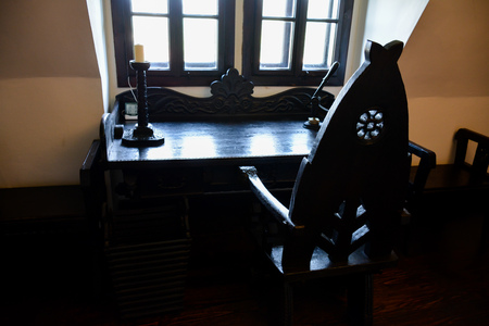 Interior of Bran Castle Dracula Transilvaniaのeditorial素材