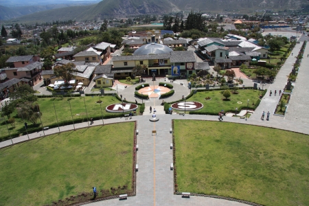 Mittad del mundo, middle of the world at latitude 0 in Ecuadorのeditorial素材
