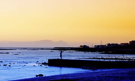 Sunset at Gordon's Bay, South Africa.の写真素材