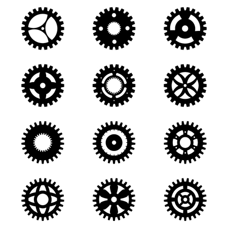 Set of gears symbol vector.のイラスト素材