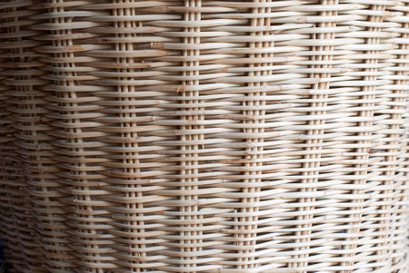 Details of wickerwork pattern made of rattan.