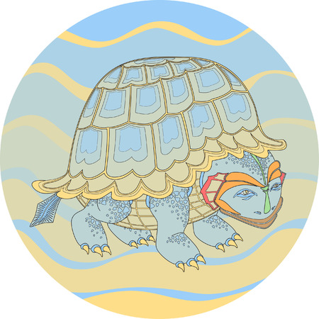 turtle colorのイラスト素材