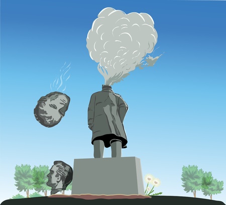 ruined monument のイラスト素材