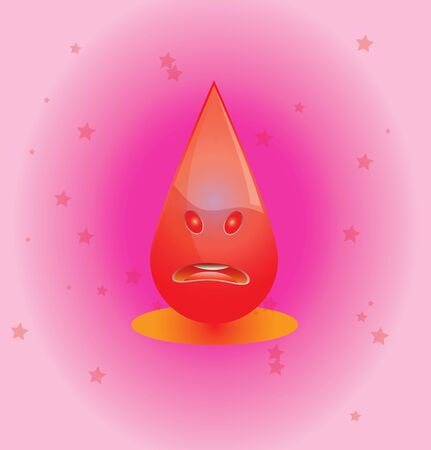 red drop のイラスト素材
