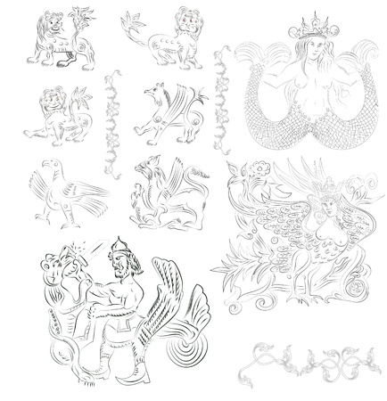 fairy tale characters のイラスト素材