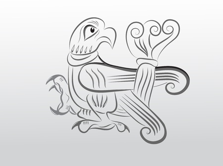 Slavic birdのイラスト素材