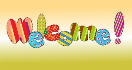 text welcomeのイラスト素材