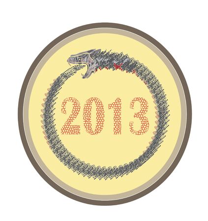 snake circleのイラスト素材