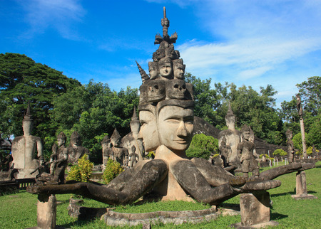 Xieng Khuan - near Vientiane, Buddha Park,Thadeua Village,Vientiane,Laosの写真素材