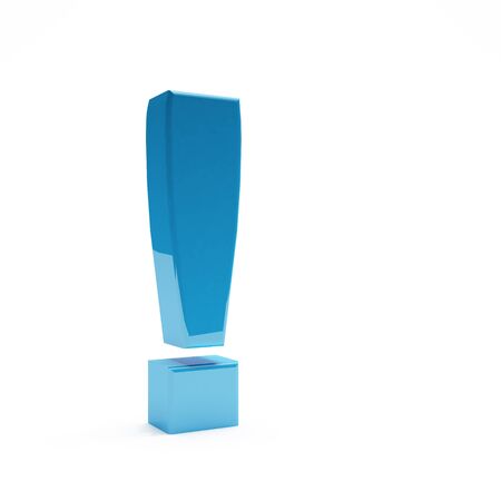 3D Exclamation Markの写真素材