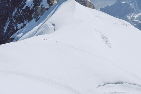 Mont blanc is the highest mountain of historic europe m altitude.の写真素材