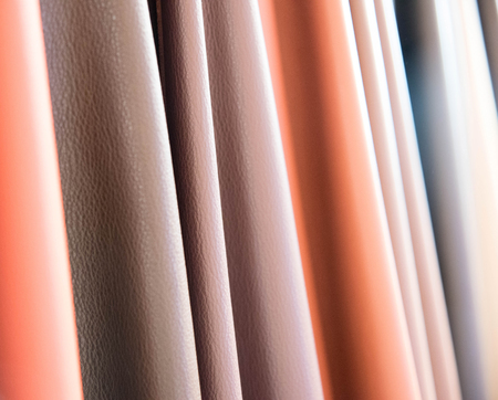 Color palette sample of leather material as a background.の写真素材