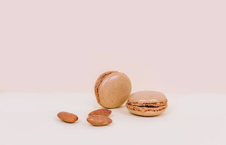 French macaroon cake macaroons with almonds.の写真素材
