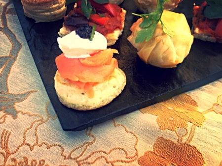 A selection of finger foods. 