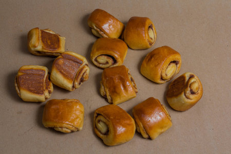 Newly baked cinnamon rolls